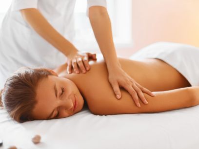 Massage relaxant aux huiles végétales